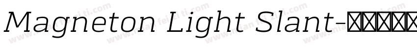 Magneton Light Slant字体转换